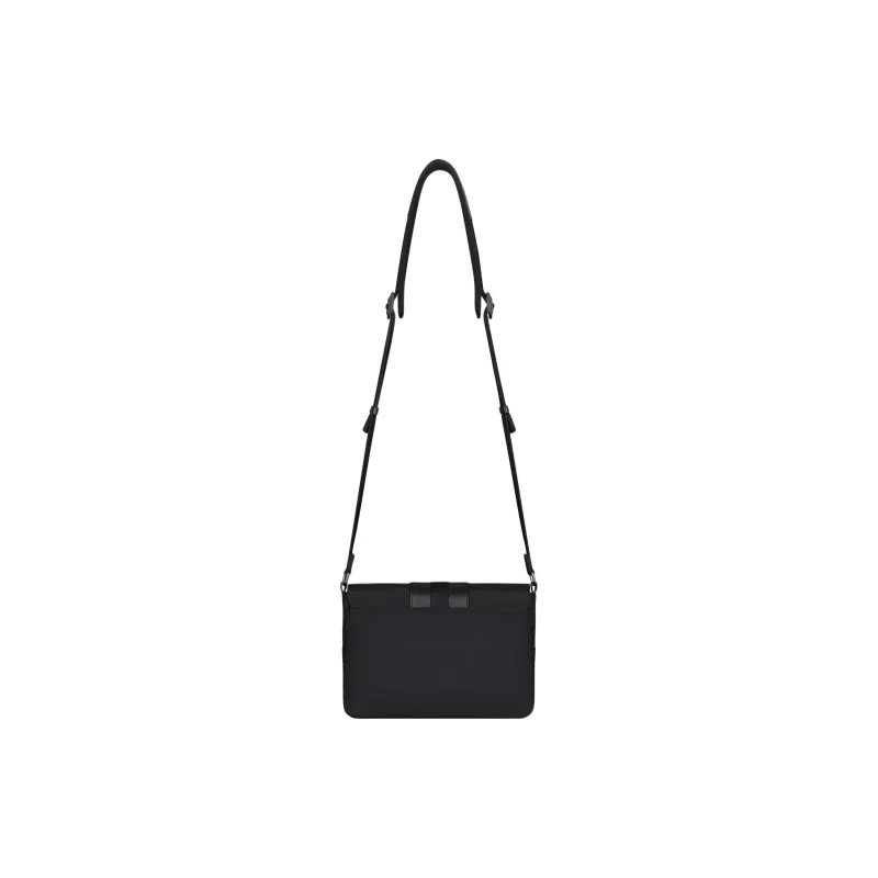Givenchy Cow Leather Messenger Bag Shoulder Bag Small Size Men's Black-2