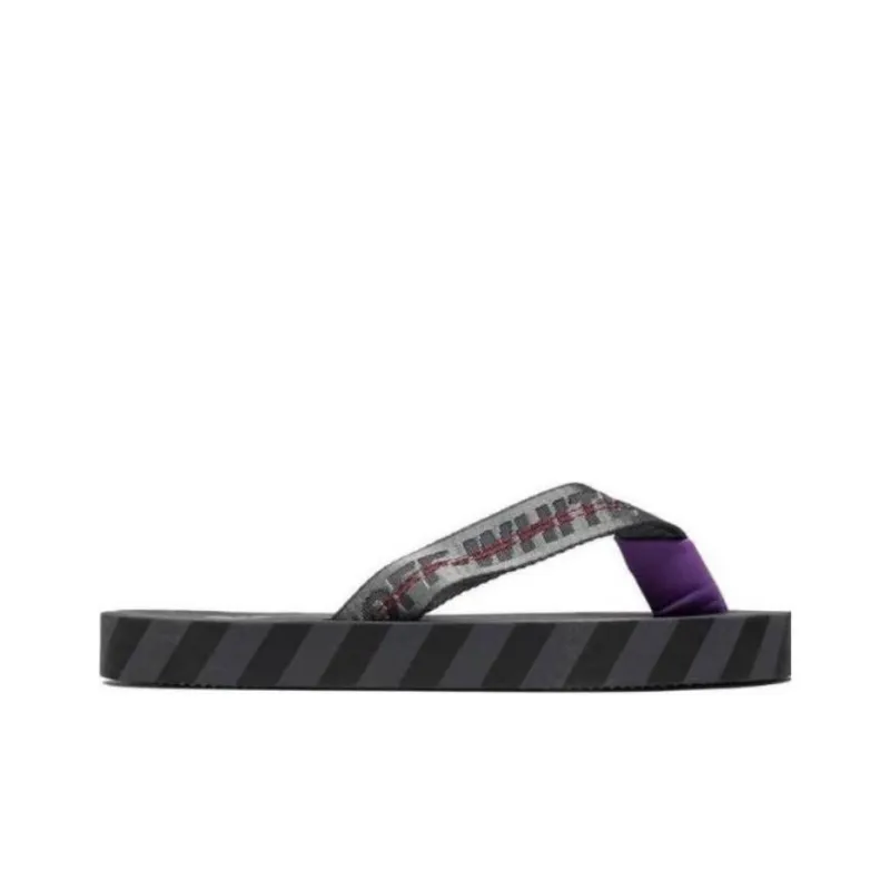 OFF-WHITE Flip Flops Men's Gray Black-1