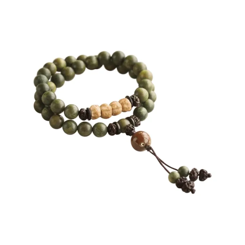 DALONG Green Sandalwood Bracelets Unisex-5