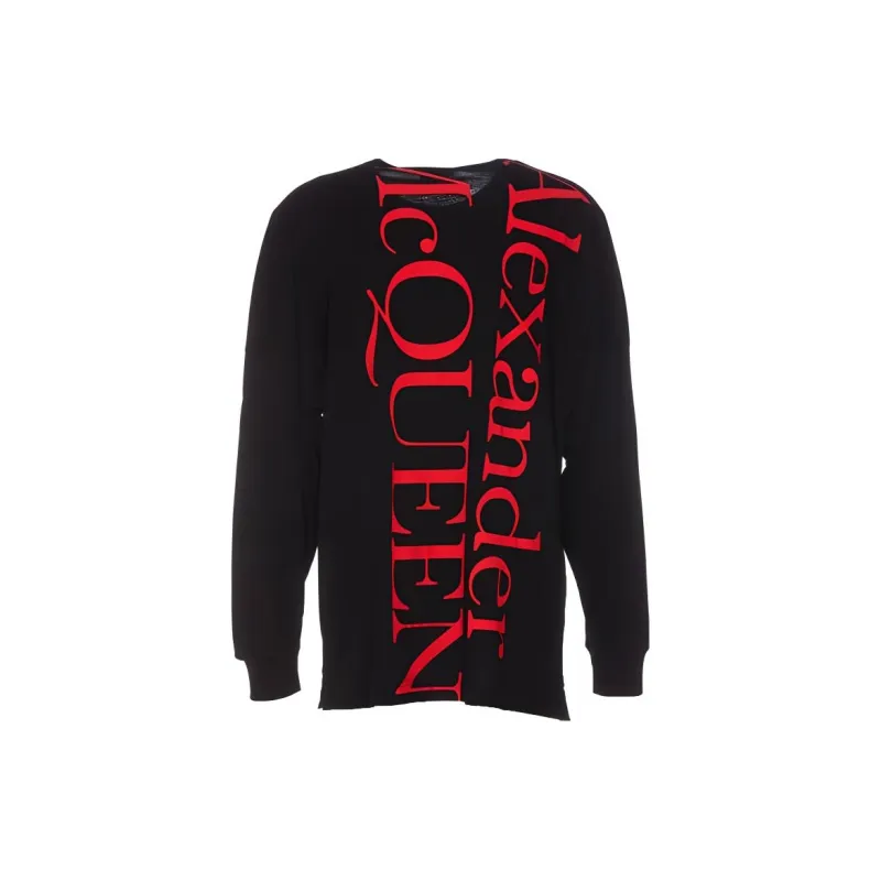 Alexander McQueen Logo Printed Crewneck T Shirt-1