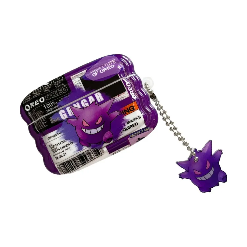 Baohuguang Compatible With AirPods 1/2/3 TPU Cartoon Label Gengar Kirby High Quality Fully Enclosed Headphone Cases-1