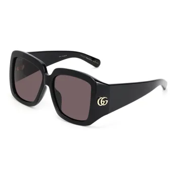 GUCCI Large Frame Acetate Nylon Square Sunglasses