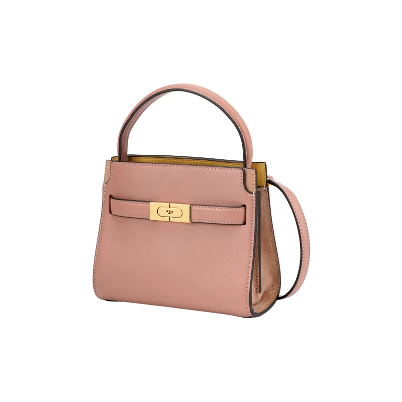 TORY BURCH Lee Radziwill Calfskin Shoulder Bag Crossbody Bag Handbag Mini Women's Pink-1
