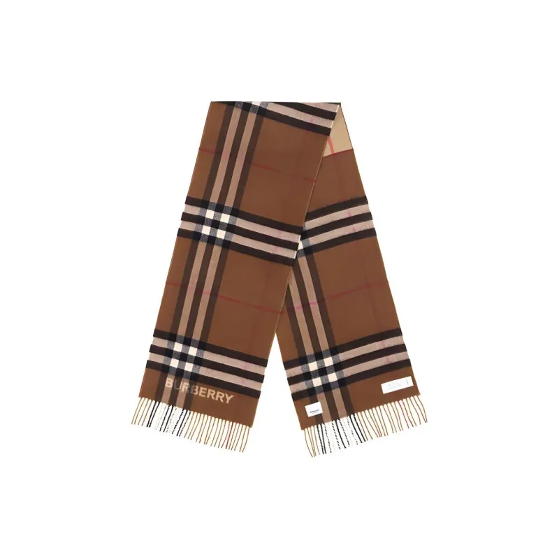 Burberry Two tone Checked Cashmere Scarf-2