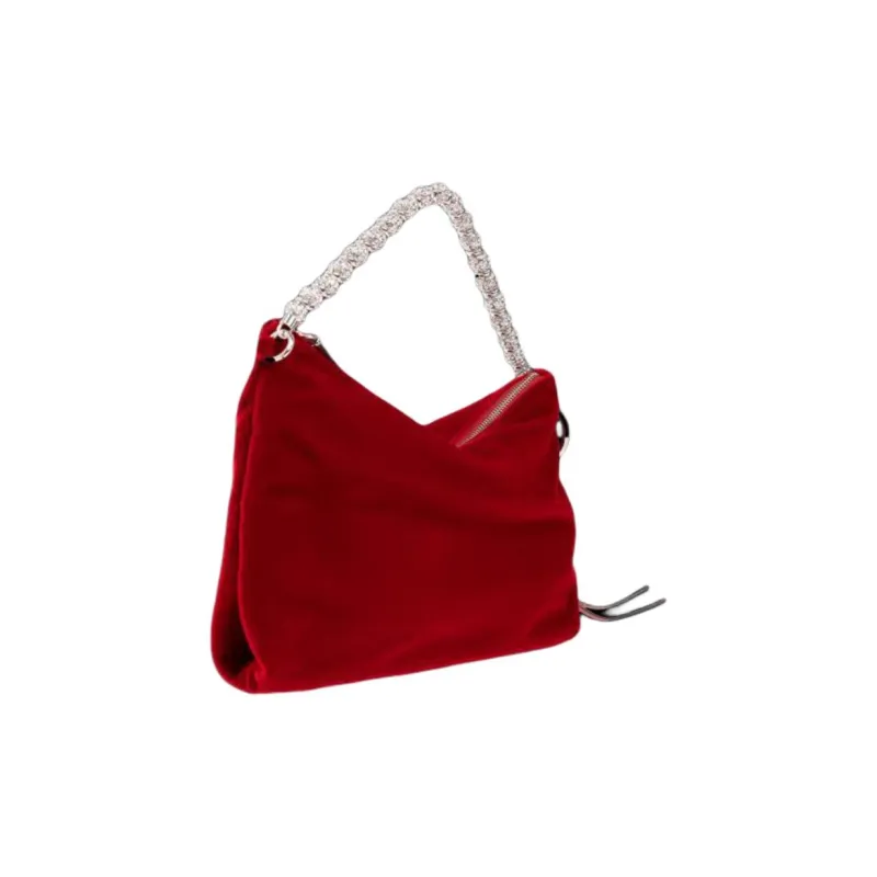 Jimmy Choo Callie Velvet Clutch Bag-1
