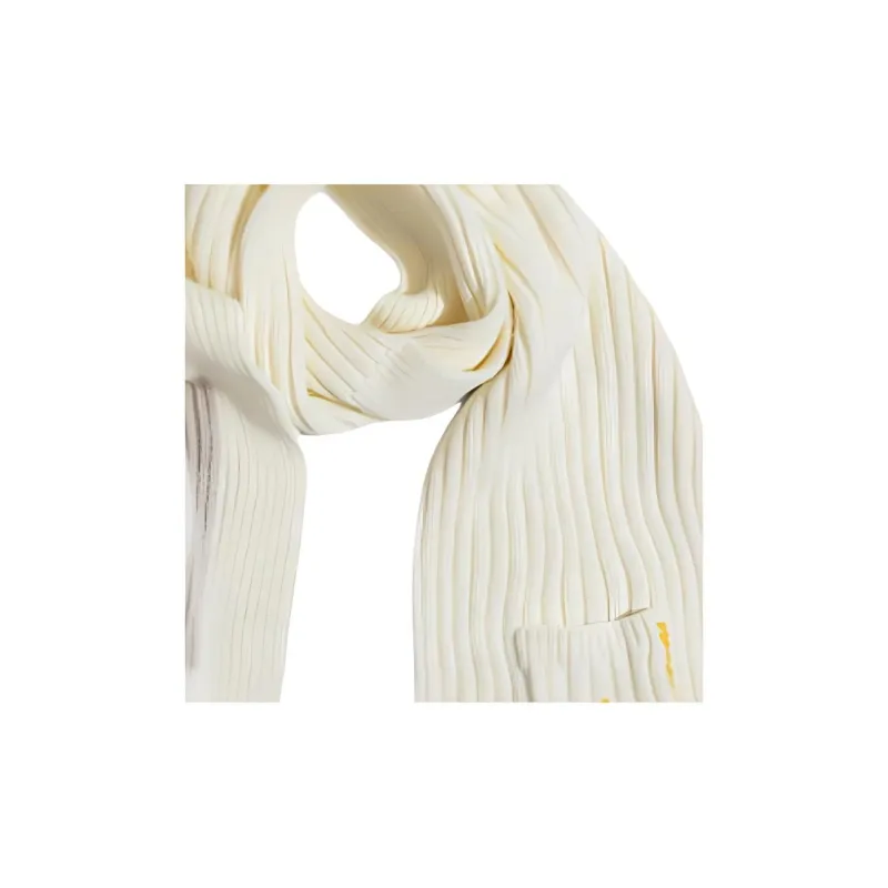 Adidas Acrylic Knit Scarves Unisex Beige-2