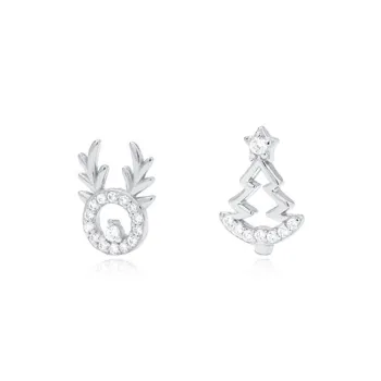 KING TAI SANG 999 Fine Silver Stud Earrings Women's