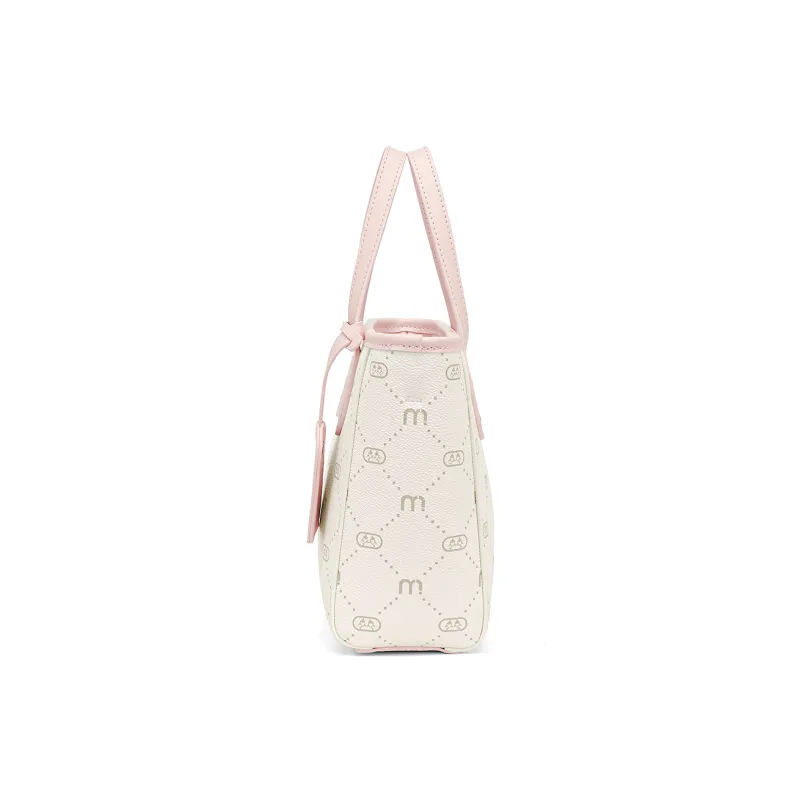 FAIRWHALE Synthetic Leather Sweet Girl Style Preppy Style Crossbody Bag Women's Cherry Blossom Pink-3