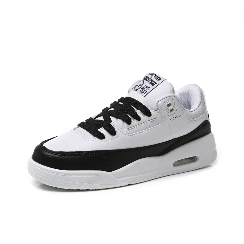 DD&OO Coverage Slip Resistant Waterproof Low Top Skateboard Shoes Unisex White Blue-7