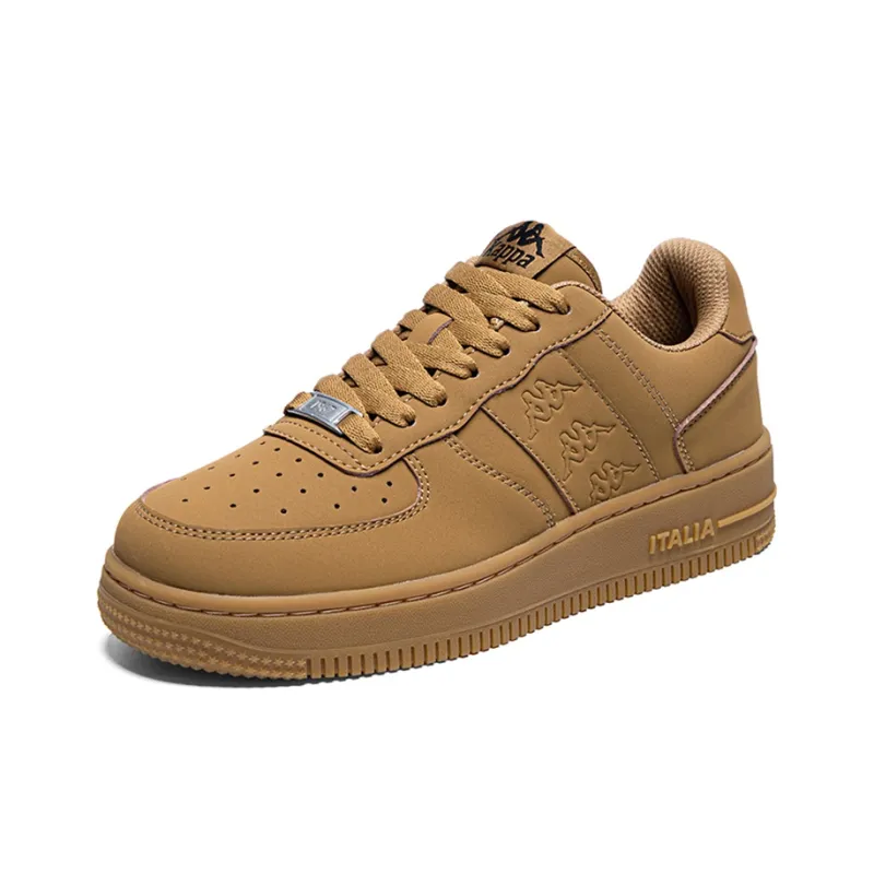 Kappa OG Anti Slip Wear Resistant Low Top Skateboard Shoes Unisex Stag Brown-8