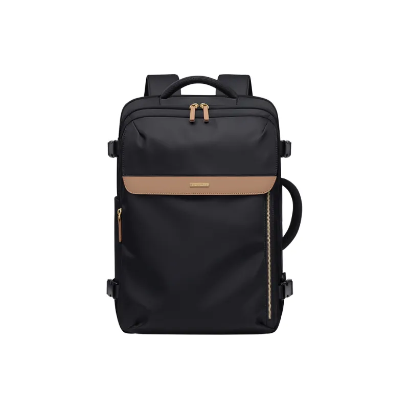 POLO Fabric Backpack Large Size Women's Milk Tea Apricot/Classic Black-6