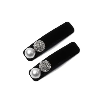 Left Europe Pearl Hair Clips Women's