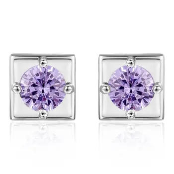 MSCAT 925 Sterling Silver Stud Earrings Unisex