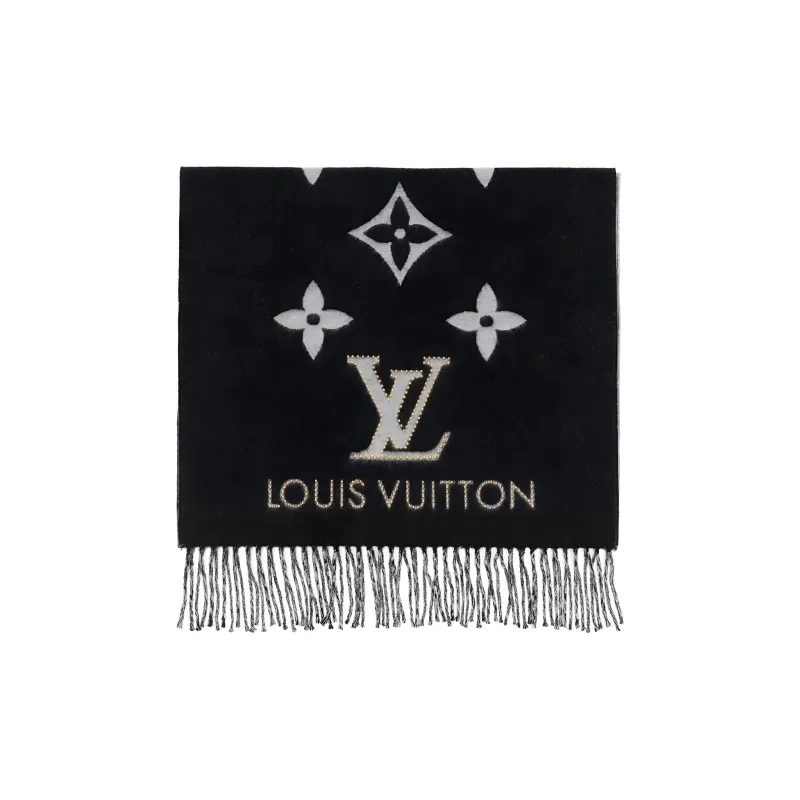LOUIS VUITTON Cashmere Knit Scarves Women's-2