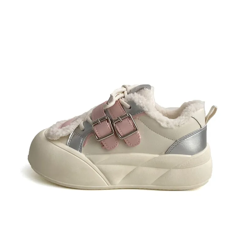 Than Than Me Anti-Slip Wear-Resistant Breathable Warm Low-Top Skateboard Shoes Women's-4