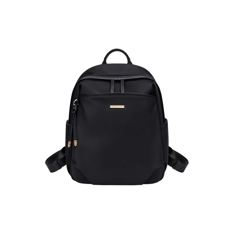 POLO Fabric Backpack Regular Women's Milk Tea Apricot/Classic Black-5
