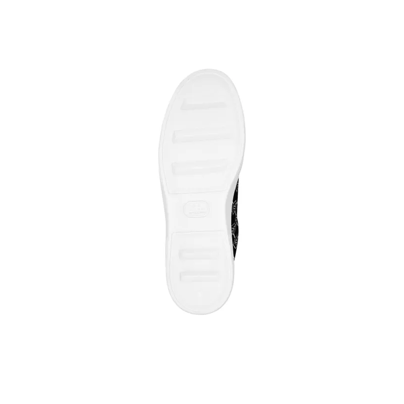 PHILIPP PLEIN Lo-Top STRASS MONOGRAM Low-Top Skateboard Shoes Men's Black-6