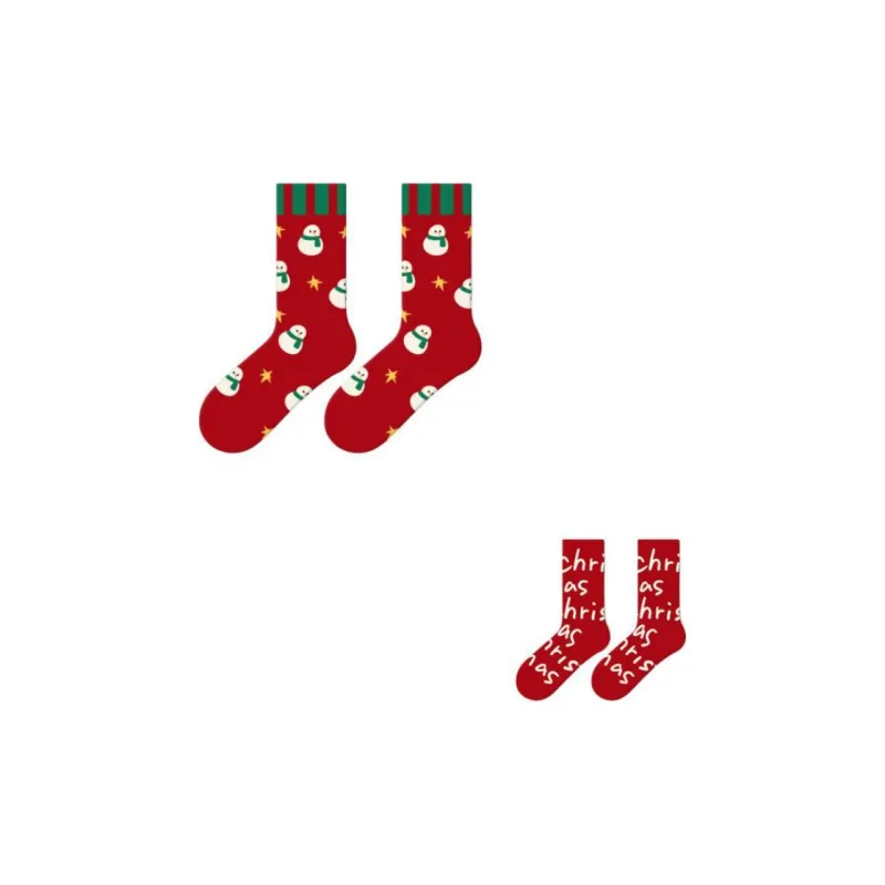 MIIOW Mid Calf Socks Women's 2 Pack-4