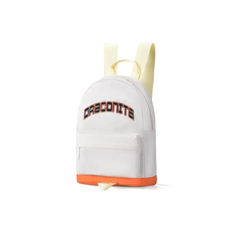 DRACONITE Polyester Student Backpack Unisex Beige-1