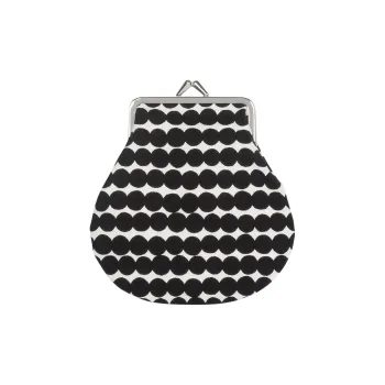 Marimekko Cotton Coin Purse Women's Black