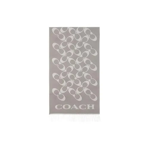 COACH Knit Scarves Women's Gray