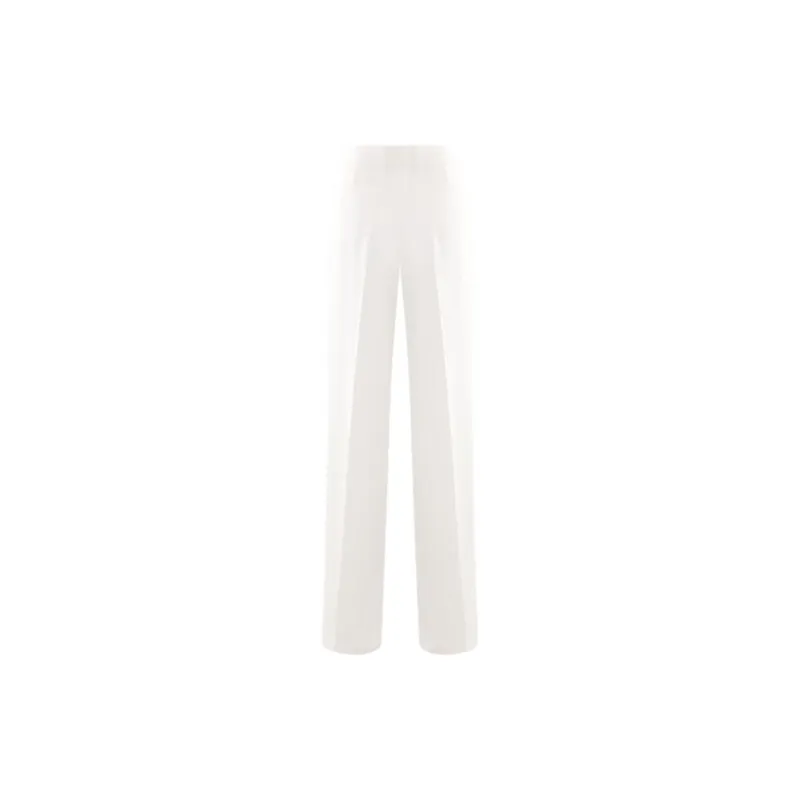 ERMANNO SCERVINO Wide Leg Crepe Trousers-1
