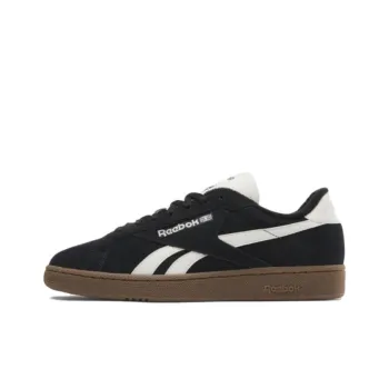 Reebok Club C Anti Slip Wear Resistant Low Top Skateboard Shoes Men's Black