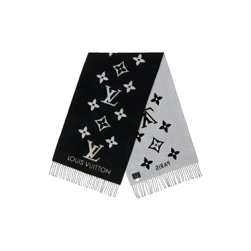 LOUIS VUITTON Cashmere Knit Scarves Women's-0