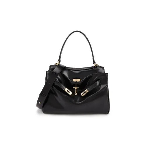 ELLE Oil Wax Soft Cowhide One Shoulder Handbag Women's Multicolor