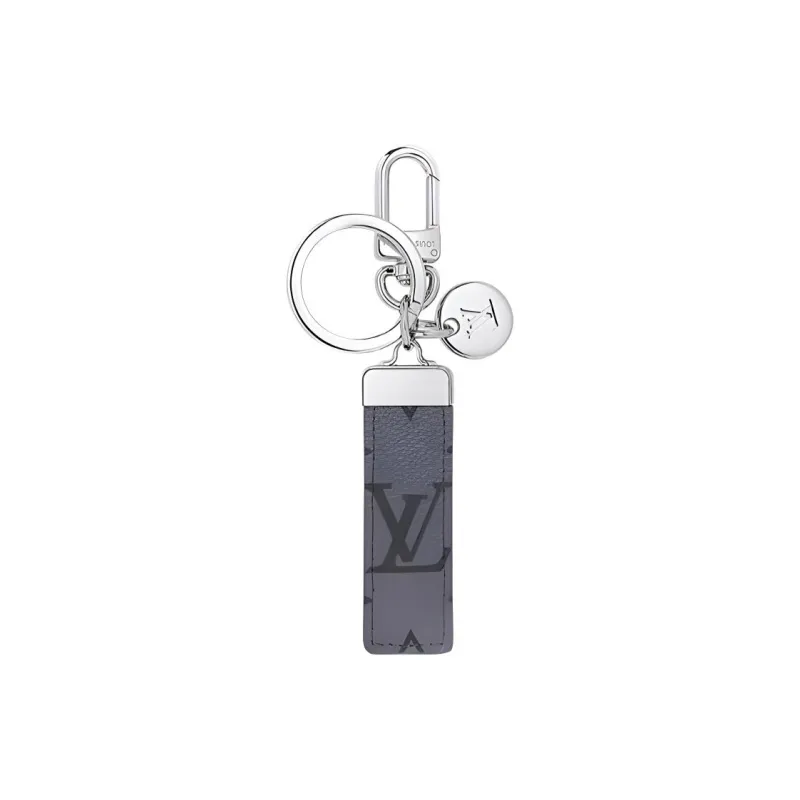 LOUIS VUITTON Metal Keychains Men's Black-1