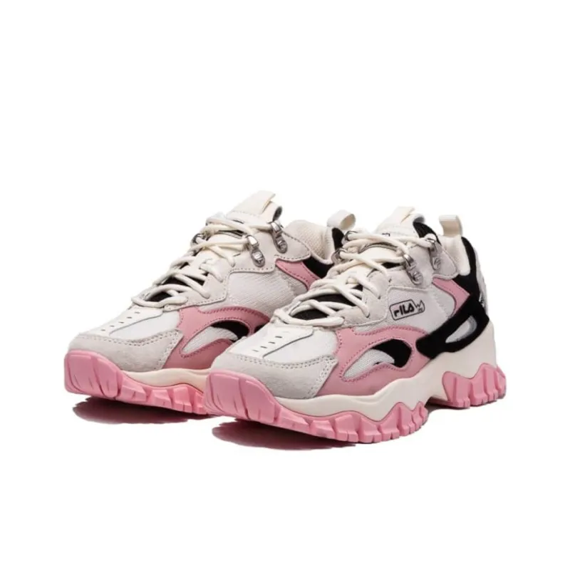 FILA Ray Tracer Tr 2 Cushioning, Slip Resistant, And Abrasion Resistant Low Top Casual Shoes Women's White-2