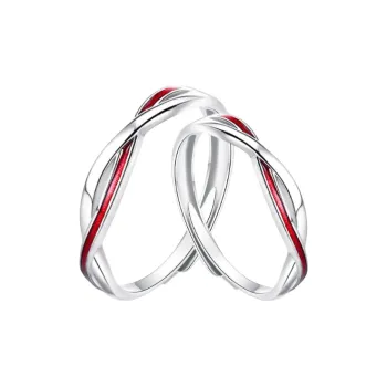 SINO GEM 999 Fine Silver Rings Unisex