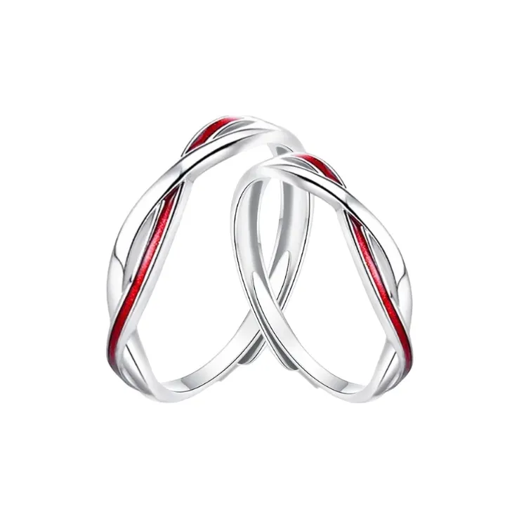 SINO GEM 999 Fine Silver Rings Unisex-0