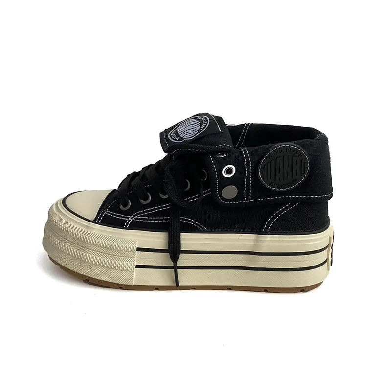 Than Than Me Slip Resistant, Abrasion Resistant, Breathable High Top Skateboard Shoes Women's-0