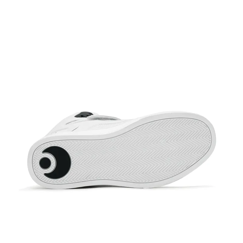 OSIRIS Coverage Slip Resistant Cushioning Wear Resistant Support High Top Skateboard Shoes Unisex White-6