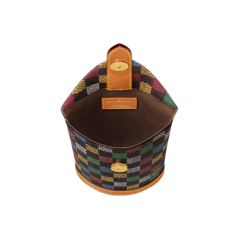 LOUIS VUITTON Coated Canvas Shoulder Bag Unisex Multicolor-3