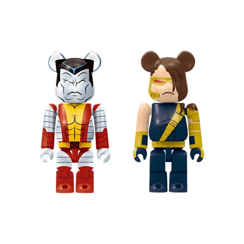 BE@RBRICK 100% Happy X MEN X Men, Wolverine & Cyclops Trendy Figures 7cm-4