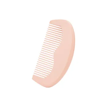 Shame Pink Peachwood Comb, Natural Wooden Comb With Storage Bag, Adorable Moon Comb Hairdressing Tools Massage