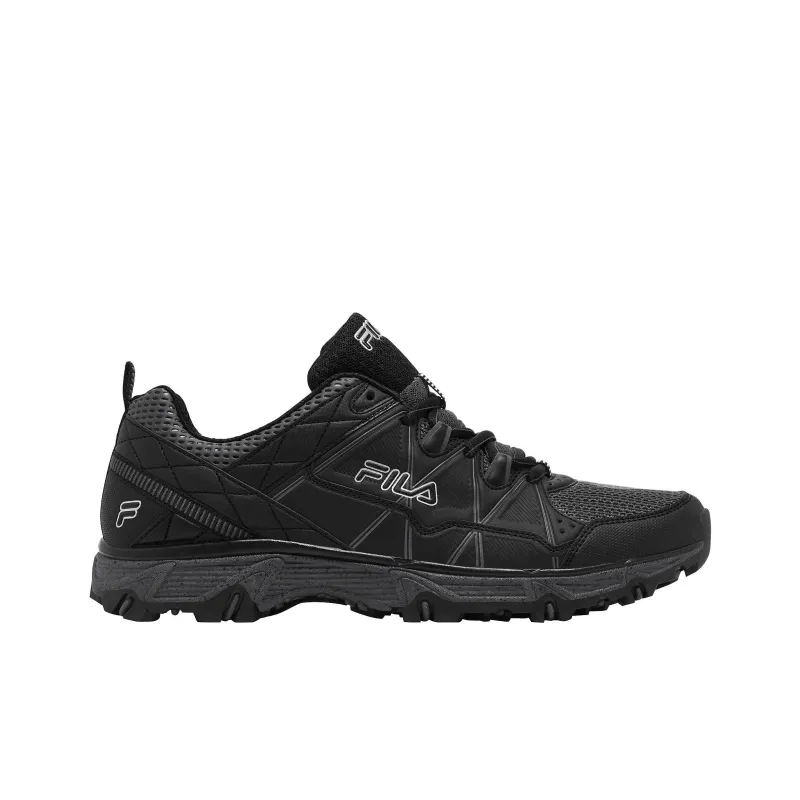 FILA Anti Slip Wear Resistant Low Top Trail Running Running Shoes Men's Black-1