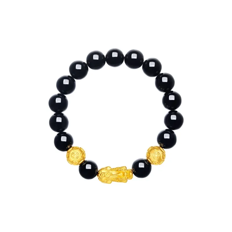 JINGUIFU Obsidian Bracelets Unisex-2