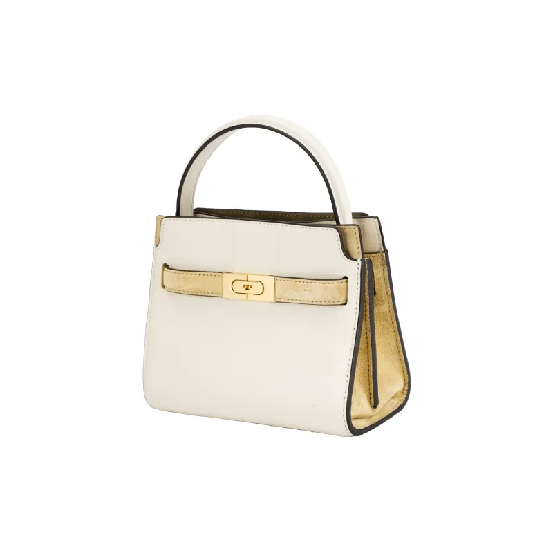 TORY BURCH Lee Radziwill Calfskin Handbag Shoulder Bag Crossbody Bag Mini Women's Ecru-1