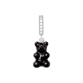 Crystal Haze Silver-Plated Necklace/Pendant Unisex Black
