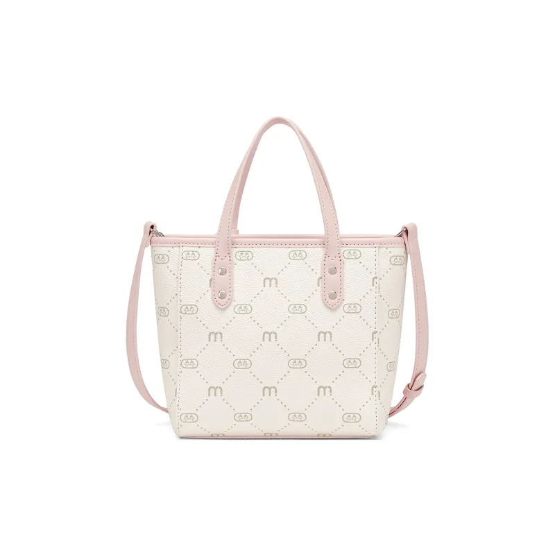 FAIRWHALE Synthetic Leather Sweet Girl Style Preppy Style Crossbody Bag Women's Cherry Blossom Pink-4