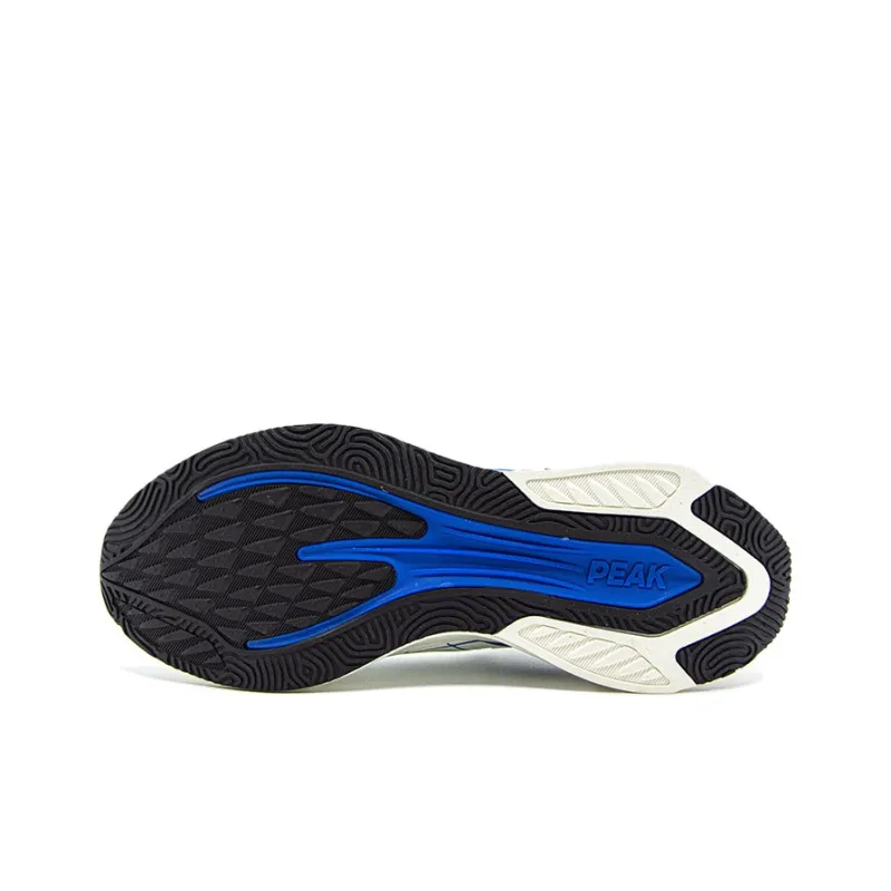 PEAK Mode 6.0 Pro Cushioning Lightweight Wear Resistant Low Top Casual Running Shoes Men's White Blue-5