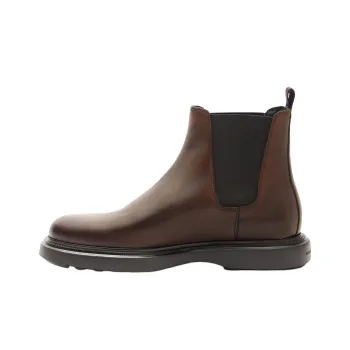 Stuart Weitzman/SW Amos Short Chelsea Boots Men's Brown