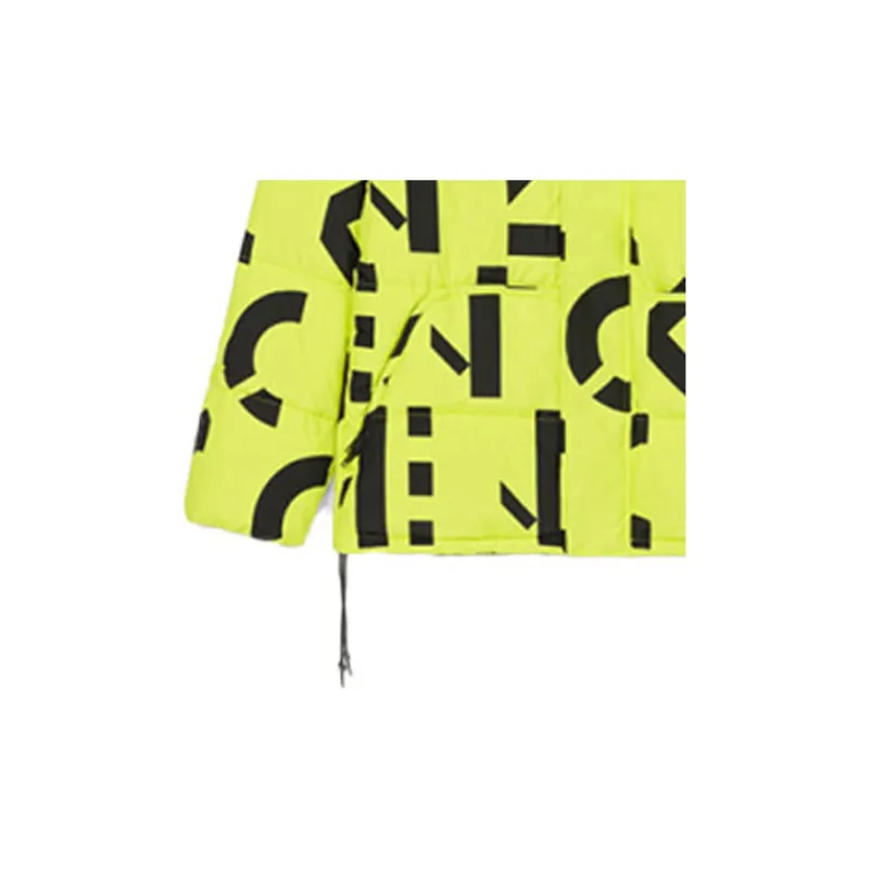 KENZO Down Jacket Men's Green Orange-5