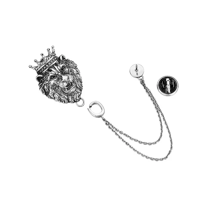 MYSH 925 Sterling Silver Brooches Men's-1