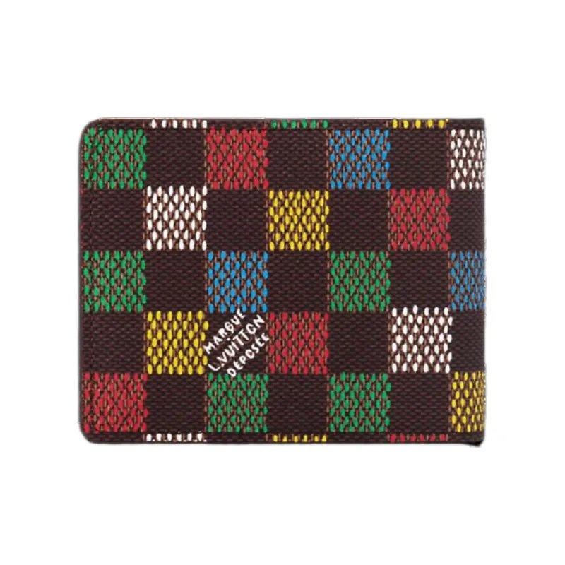 LOUIS VUITTON Coated Canvas Wallet Unisex Multicolor-2