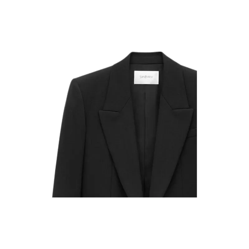SAINT LAURENT Single Breasted Long Sleeved Jacket-5