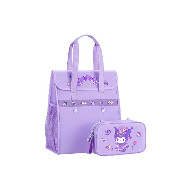 Hello Kitty Sanrio Series Polyester Handbag Shoulder Bag Tutoring Bag Kids' Purple-2
